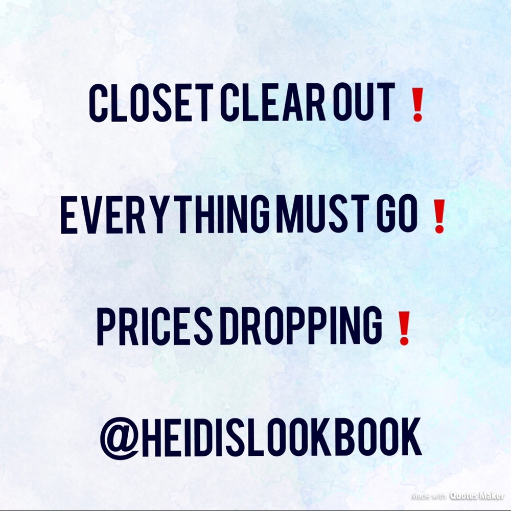 Looking to really downsize my closet! 💕